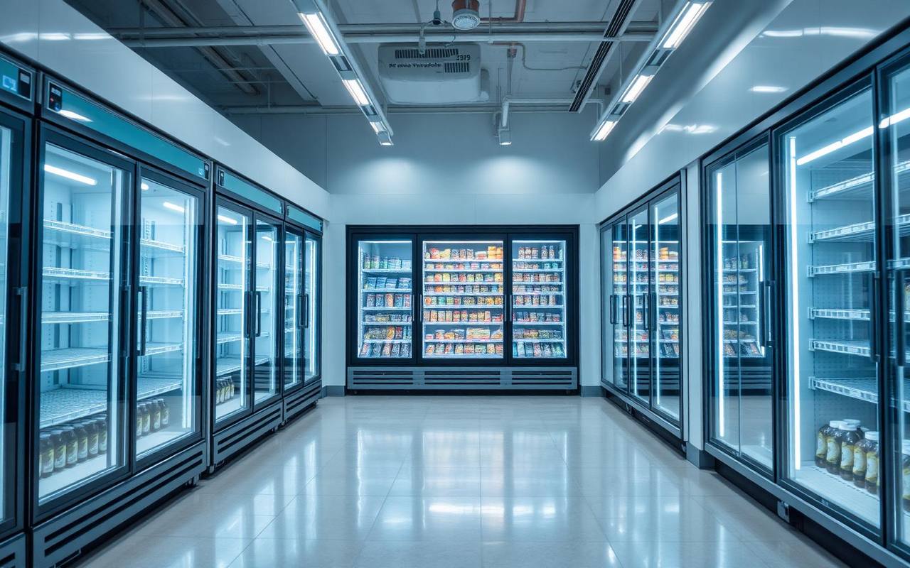 ثلاجات العرض وغرف التبريد التجارية
